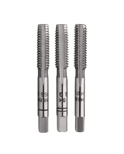 РЪЧЕН МЕТЧИК КОМПЛЕКТ (1-ви, 2-ри, 3-ти) HSS DIN351 ТРЪБЕН 5/32" х 32