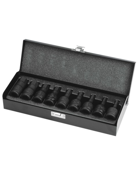 КОМПЛЕКТ ВЛОЖКИ 1/2" УДАРНИ 9части SW6 - 19