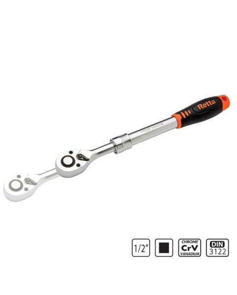 ТРЕСЧОТКА 1/2" РАЗТЯГАЩА СЕ, L285-425, 72 зъба