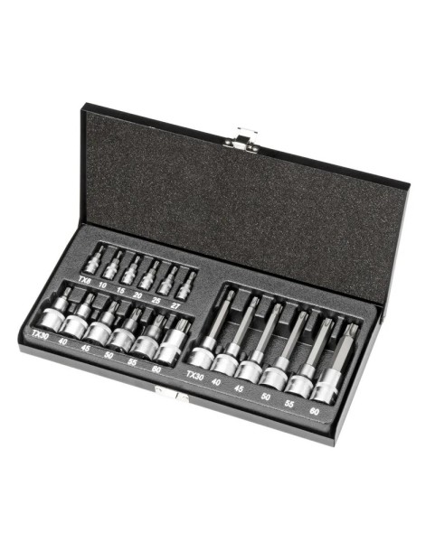 КОМПЛЕКТ ВЛОЖКИ 1/2" И 1/4" ТХ8-ТХ60, 18 части